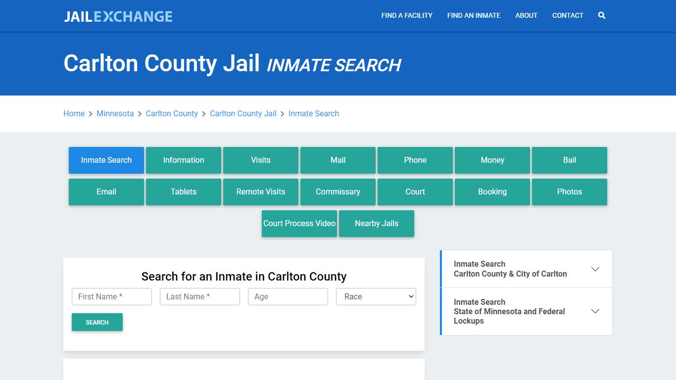 Carlton County Jail, MN Inmate Search: Roster & Mugshots